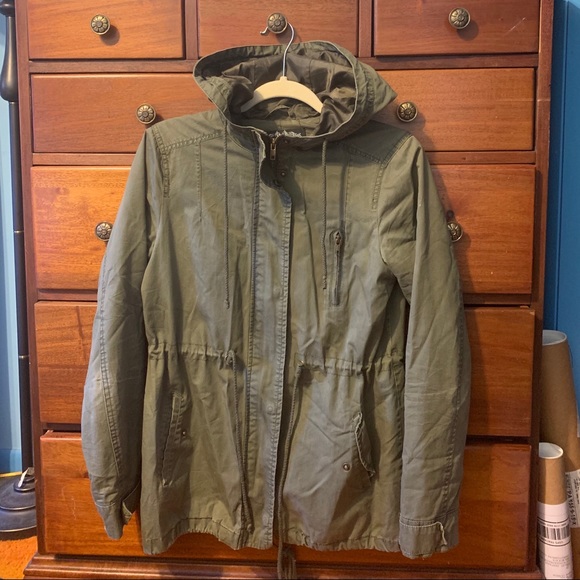 Ambiance Jackets & Blazers - green utility jacket